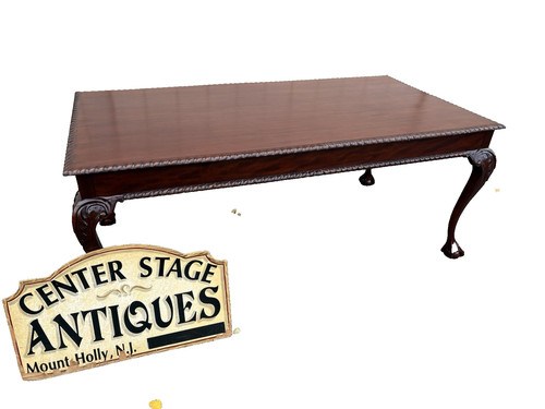 67218 mahogany library desk - mahogany,
