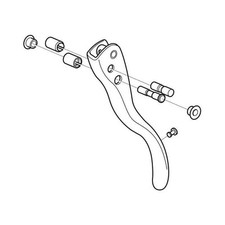 Levier Droit Rapide Argent 10V