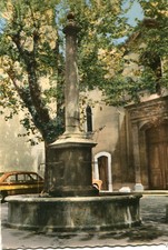 Carte SAINT ZACHARIE Fontaine provençale Place de l'Eglise