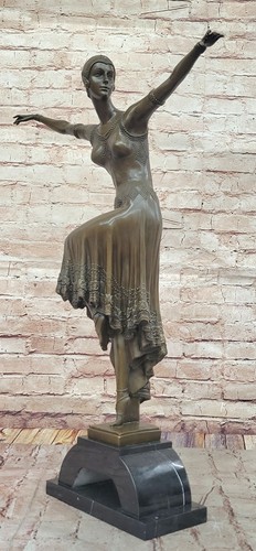 Statue bronze marbre - statue, de