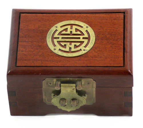 Brass wood oriental jewelry - &,
