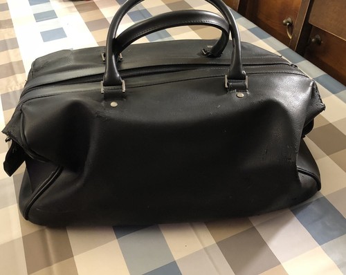 Sac voyage cuir vintage - en,
