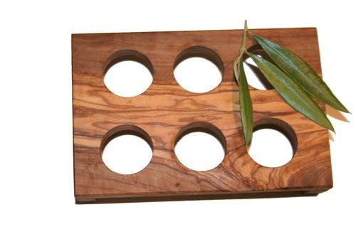 Porte oeufs bois - bois, d'olivier
