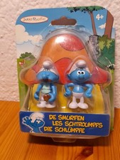 Set 2 Schtroumpfs : gourmand + costaud smurf Jakks Pacific