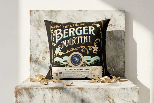 Coussin peinture martini