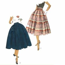 Jupe Swing Tourbillon Rockabilly Années 50 & Cummerbund - Taille=28" (71.1cm)