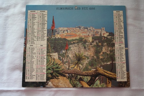 Calendrier des postes almanach - calendrier,