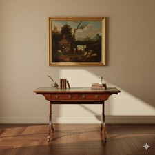 Bureau Victorien Ancien Acajou