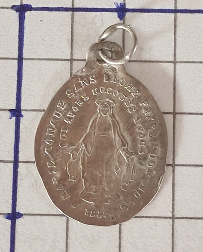 Pendentif médaille vierge - pendentif,