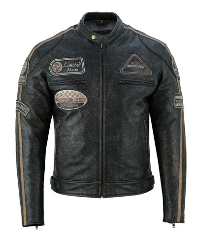 Blouson moto cuir pour - en,