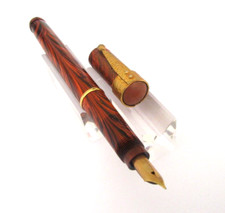 RARE et RECHERCHE STYLO PLUME SAFETY WATERMAN’S RIPPLE BAGUE ET PLUME EN OR P170