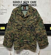 GENUINE USMC US MARINES MCCUU MARPAT WOODLAND BLOUSE JACKET EX COND !! LARGE REG
