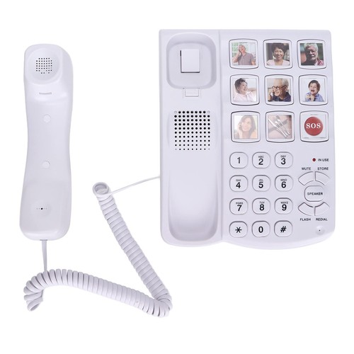Téléphone fixe grosses - à,