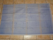 PLAN VINTAGE MODELE STATION SERVICE POUR MODELE RADIOCOMMANDE 