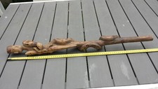 Ancienne canne bois sculpté