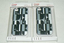 Lot de 2 coques de protection ELLE etui cover fashion pour APPLE IPHONE 4 et 4S
