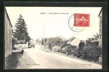 CPA Hèry, Entrèe Route de Rouvray 1910 