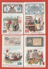 8 CHROMOS - LE PAPIER MONNAIE