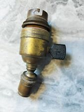 Ancienne douille laiton à interrupteur à clef pour lampe GRAS, Rotule Guariche