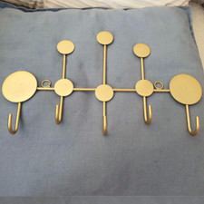 Porte Manteau Mural Doré Fer Forgé