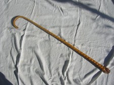 ancienne canne de marche de maquignon fabriqué avec un nerf de boeuf