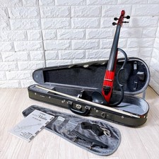 Rare violon silencieux Yamaha SV-120S rouge 4/4 avec étui archet...