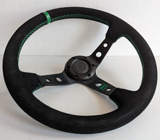 Volant Sport Plat Profond Noir