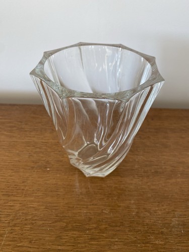 Ancien vase torsadé cristal - vase,