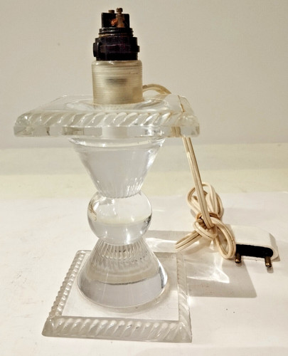 Bougeoir cristal signé - bougeoir,