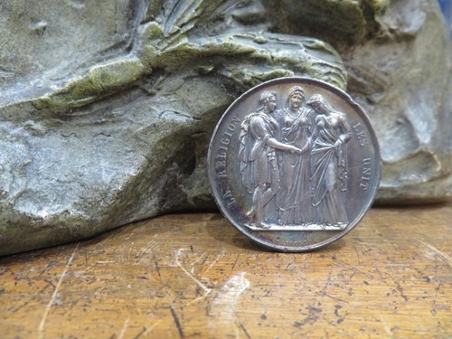 Ancienne médaille argent - ancienne,