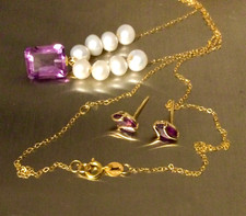 Lot Bijoux Or 18K, Collier