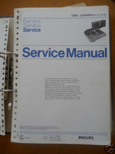 Service manuelle philips tapc - service,