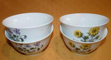 Lot 4 bols Mobil en porcelaine de Bavière Winterling 2 Violette & 2 Adonis  TBE