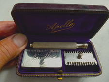 rasoir de sureté APOLLO BREVETE SGDG dans sa boite avec  5 lames d'origine
