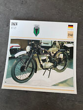 CARTE FICHE MOTO collection