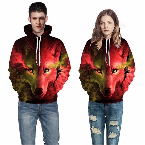 Homme femme loup - femme, 3d