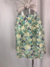 Jupe courte doublée coupe patineuse coton de la marque  - 38 Multicolore