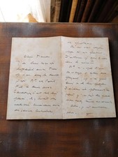 Lettre manuscrite vintage � Correspondance émouvante d'un fils � sa mère � menti