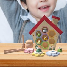 Jeux de ruche Montessori Clip jeu d'abeille pour enfants de 3 ans cadeaux de
