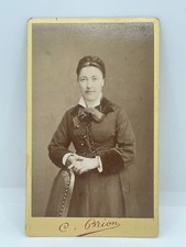 ANCIENNE PHOTOGRAPHIE CDV C.BRION MARSEILLE (13) 3/4 DE JEUNE FEMME