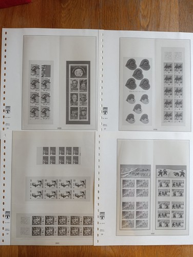 Feuilles timbres lindner - feuilles,