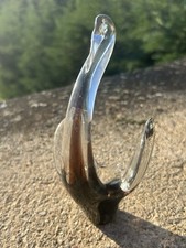 statuette cygne en verre creation cs & c Italy murano italie ? Verre Bullé