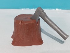 PLAYMOBIL TOCON HACHE BOIS MAISON JARDIN HANGAR BOIS CABANE VILLAGE FERME