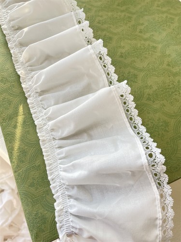 Blanc ruche élastique - blanc,