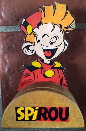 Spirou tirelire buste bois - spirou,