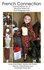 French Connection Poupée Vêtements Couture Motif Ellowyne Wilde Tonner