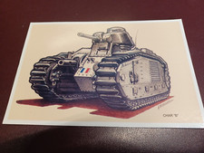 Carte Postale Char B1 Bis Tank