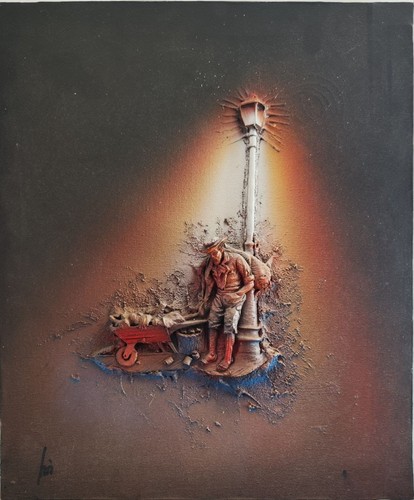Tableau peinture vintage - peinture,