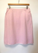 Belle Jupe Maison 1.2.3, rose, Lin Coton, Taille 40/42, TBE