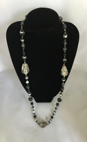 Long collier perles - long, perles/